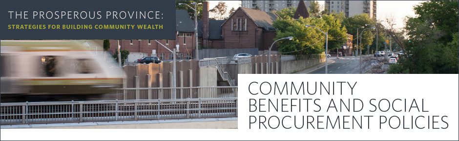 Community Benefits and Social Procurement Policies
