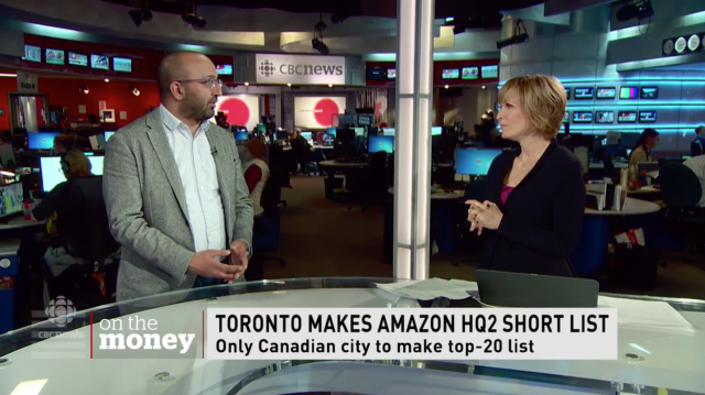 Toronto makes Amazon HQ2 short list